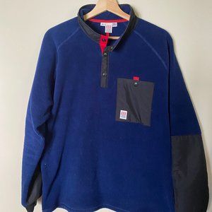 Topo Designs Mountain Fleece Pullover - Navy - XL